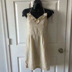 Yellow halter BCBG dress size 6